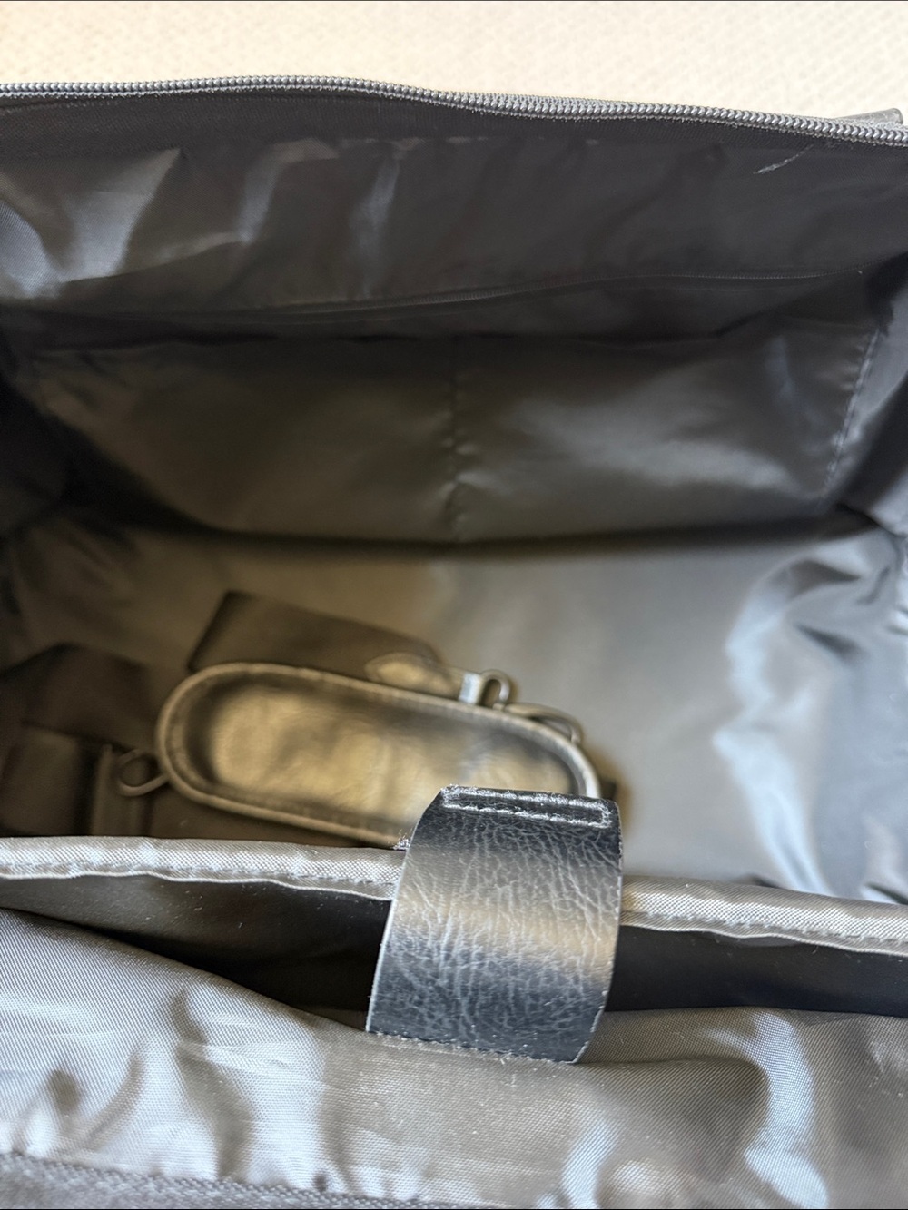 BEIS Black Duffel Weekender with Structured Base - Picture 5 of 7